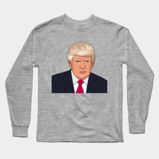 Trump Portrait Long Sleeve T-Shirt